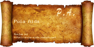 Puia Aida névjegykártya